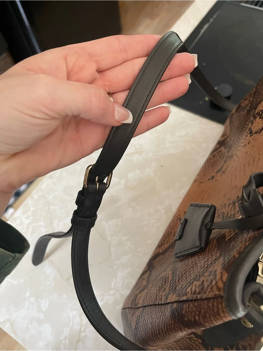 Coach Snake Margo Carryall Crossbody Shoulder Bag F35275 (180)